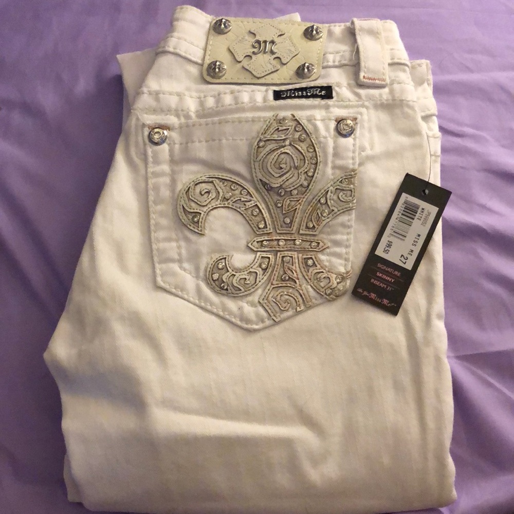White Miss Me Jeans
